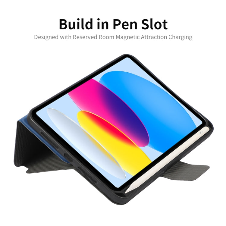 For iPad 2025 / 2022 ENKAY TPU Back Cover Smart Leather Tablet Case with Pen Slot & Holder(Black) - free shipping - PMc TechLife - Order now!