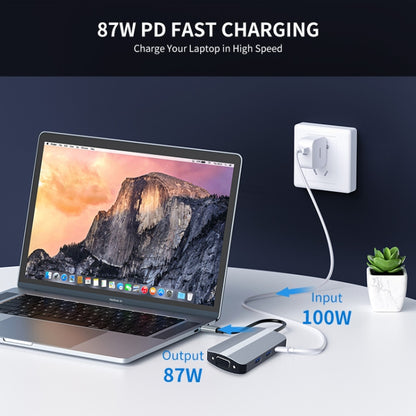 JUNSUNMAY 7 in 1 Type-C to 4K HDMI + VGA + 3.5mm Audio Docking Station Adapter PD Quick Charge Hub - USB HUB by JUNSUNMAY | Online Shopping South Africa | PMC Jewellery | Buy Now Pay Later Mobicred