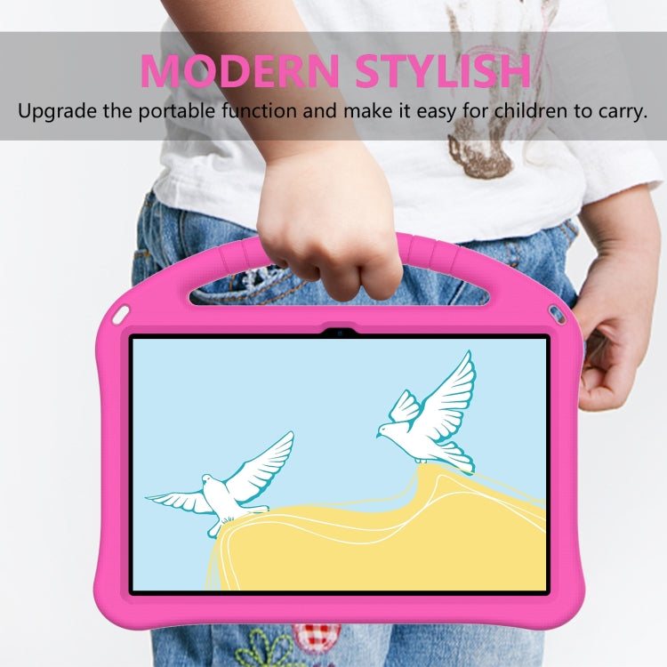 For Lenovo Tab P11 Pro 11.2 2023 TB-132FU / TB-138FC / P11 Pro11.5 2022 TB-J706F 2021 / TB-J716 2022 EVA Shockproof Tablet Case with Holder(Rose Red) - Lenovo by PMC TechLife | Online Shopping South Africa | PMC TechLife | Buy Now Pay Later Mobicred