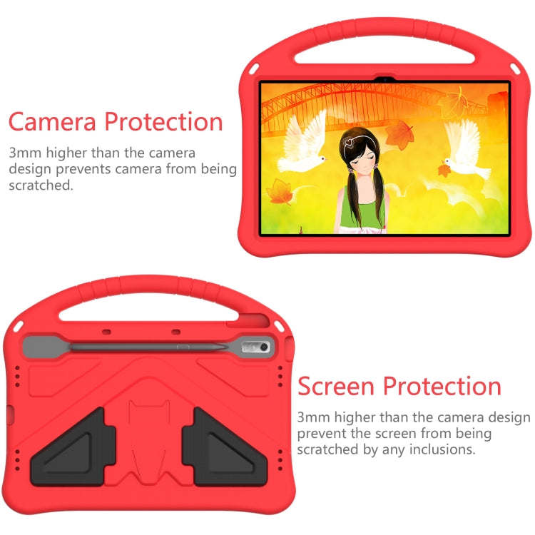 For Lenovo Tab P11 Pro 11.2 2023 TB-132FU / TB-138FC / P11 Pro11.5 2022 TB-J706F 2021 / TB-J716 2022 EVA Shockproof Tablet Case with Holder(Red) - Lenovo by PMC TechLife | Online Shopping South Africa | PMC TechLife | Buy Now Pay Later Mobicred