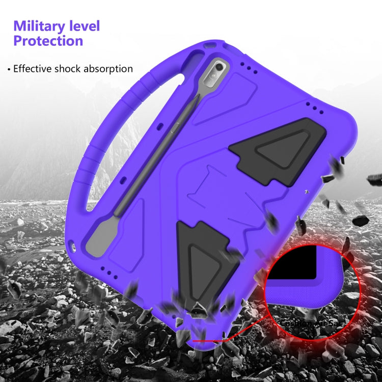 For Lenovo Tab P11 Pro 11.2 2023 TB-132FU / TB-138FC / P11 Pro11.5 2022 TB-J706F 2021 / TB-J716 2022 EVA Shockproof Tablet Case with Holder(Purple) - Lenovo by PMC TechLife | Online Shopping South Africa | PMC TechLife | Buy Now Pay Later Mobicred