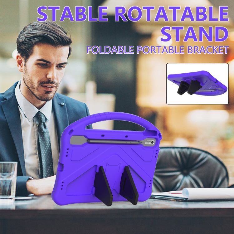 For Lenovo Tab P11 Pro 11.2 2023 TB-132FU / TB-138FC / P11 Pro11.5 2022 TB-J706F 2021 / TB-J716 2022 EVA Shockproof Tablet Case with Holder(Purple) - Lenovo by PMC TechLife | Online Shopping South Africa | PMC TechLife | Buy Now Pay Later Mobicred