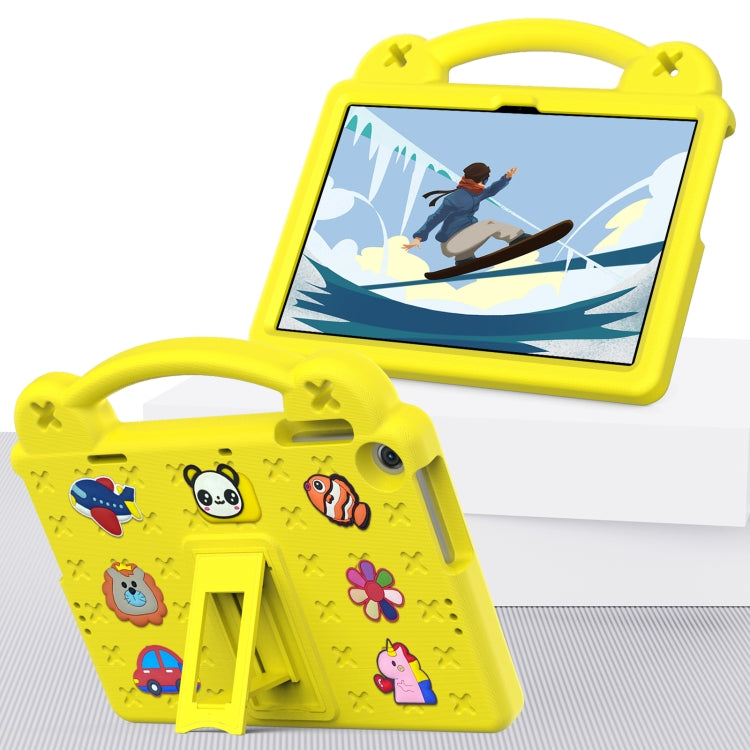 For Lenovo Tab M10 3rd Gen TB328FU / TB328XU 2022 10.1 Handle Kickstand Children EVA Shockproof Tablet Case(Yellow) - Lenovo by PMC TechLife | Online Shopping South Africa | PMC TechLife | Buy Now Pay Later Mobicred