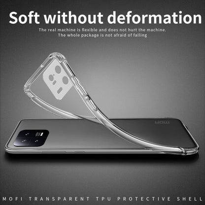 For Xiaomi 13 Pro MOFI Ming Series Ultra-thin TPU Phone Case(Transparent) - 13 Pro Cases by MOFI | Online Shopping South Africa | PMC Jewellery