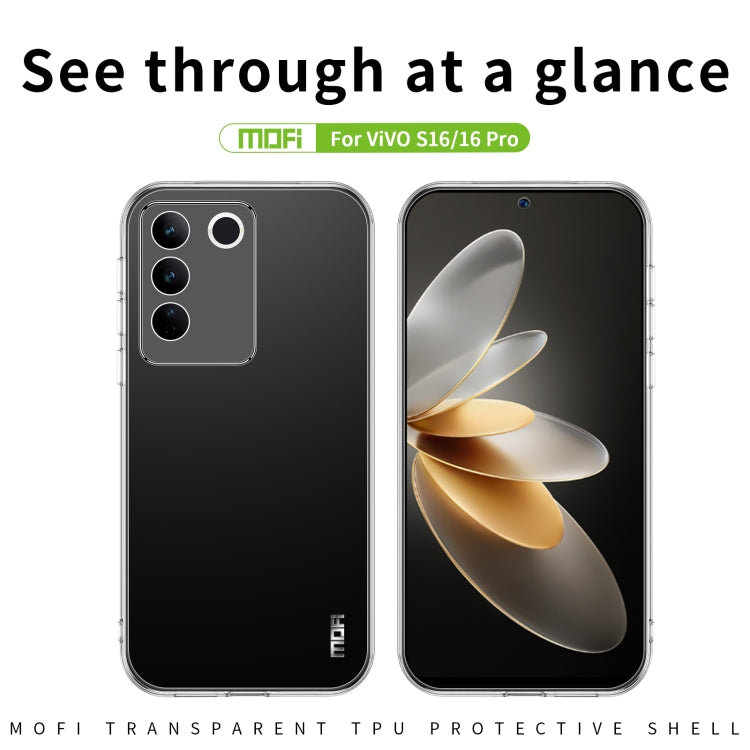 For vivo S16 / S16 Pro MOFI Ming Series Ultra-thin TPU Phone Case(Transparent) - vivo Cases by MOFI | Online Shopping South Africa | PMC TechLife