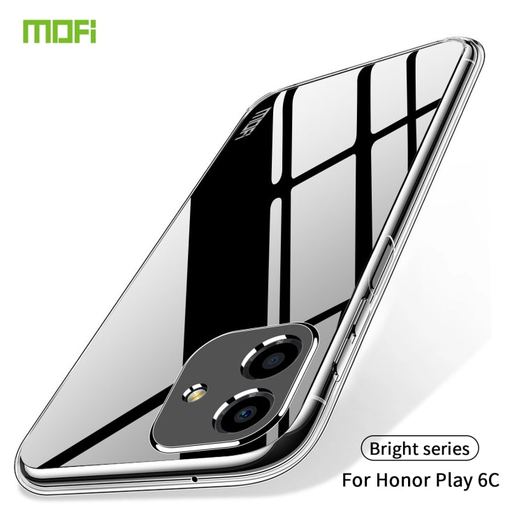 For Honor Play 6C MOFI Ming Series Ultra-thin TPU Phone Case(Transparent) - Honor Cases by MOFI | Online Shopping South Africa | PMC Jewellery