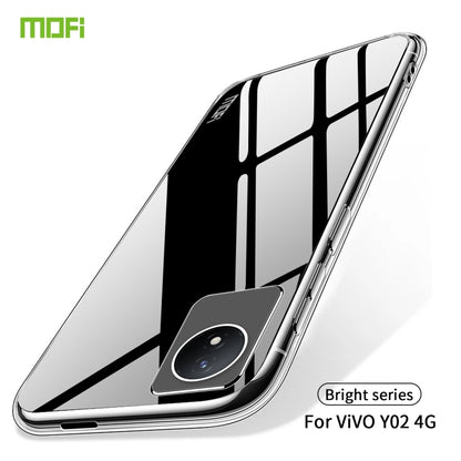 For vivo Y02 4G MOFI Ming Series Ultra-thin TPU Phone Case(Transparent) - vivo Cases by MOFI | Online Shopping South Africa | PMC Jewellery