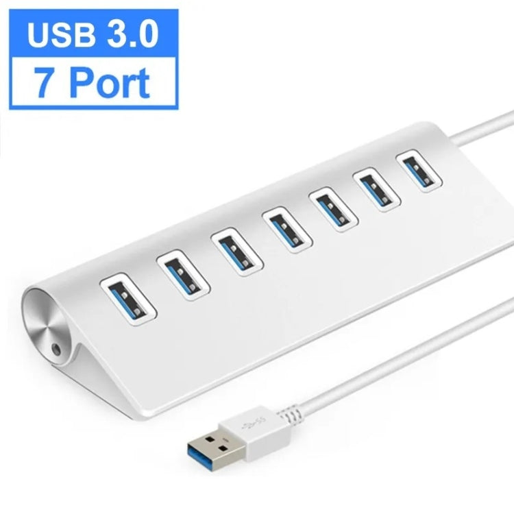 7301 7 Port USB 3.0 HUB 5Gbps High Speed Power Adapter - USB 3.0 HUB by PMC Jewellery | Online Shopping South Africa | PMC Jewellery | Buy Now Pay Later Mobicred