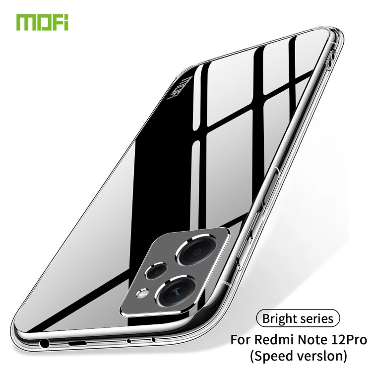 For Xiaomi Redmi Note 12 Pro Speed  MOFI Ming Series Ultra-thin TPU Phone Case(Transparent) - Xiaomi Cases by MOFI | Online Shopping South Africa | PMC Jewellery