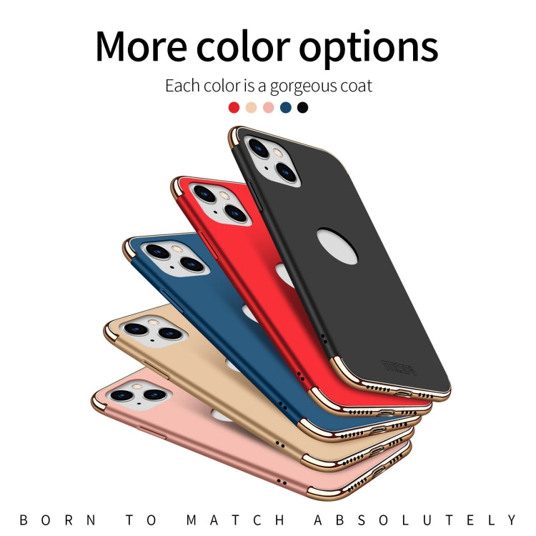 For iPhone 14 Plus MOFI Yatun Series 3 in 1 Stitching PC Phone Case(Rose gold) - iPhone 14 Plus Cases by MOFI | Online Shopping South Africa | PMC TechLife