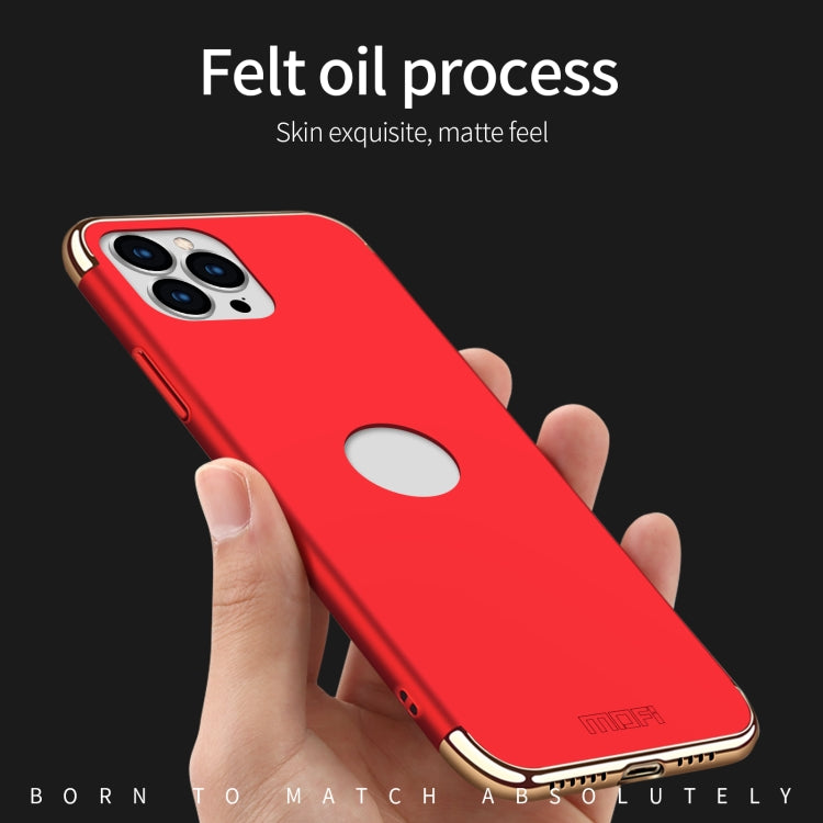 For iPhone 14 Pro MOFI Yatun Series 3 in 1 Stitching PC Phone Case(Gold) - iPhone 14 Pro Cases by MOFI | Online Shopping South Africa | PMC TechLife