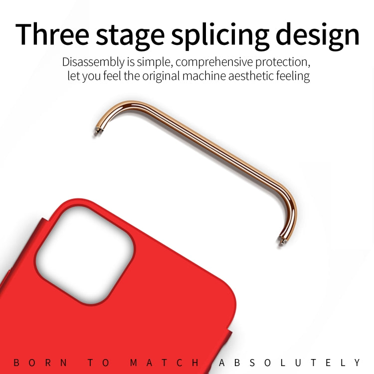 For iPhone 14 Pro Max MOFI Yatun Series 3 in 1 Stitching PC Phone Case(Rose gold) - iPhone 14 Pro Max Cases by MOFI | Online Shopping South Africa | PMC TechLife