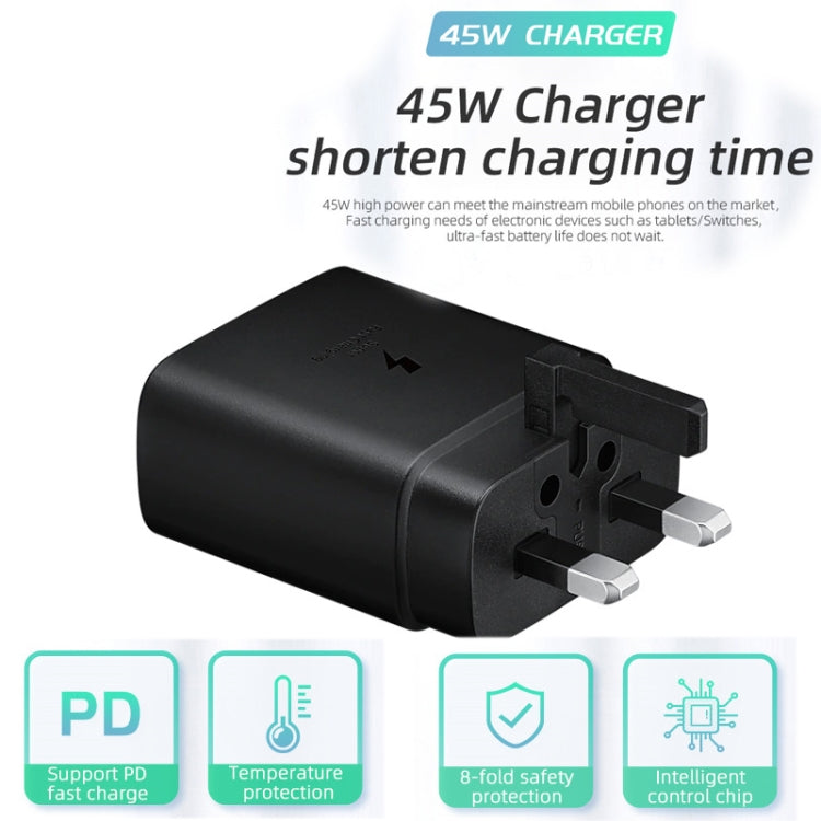 M135 45W USB-C / Type-C Port Fast Charger, UK Plug(White) - USB Charger by PMC TechLife | Online Shopping South Africa | PMC TechLife | Buy Now Pay Later Mobicred