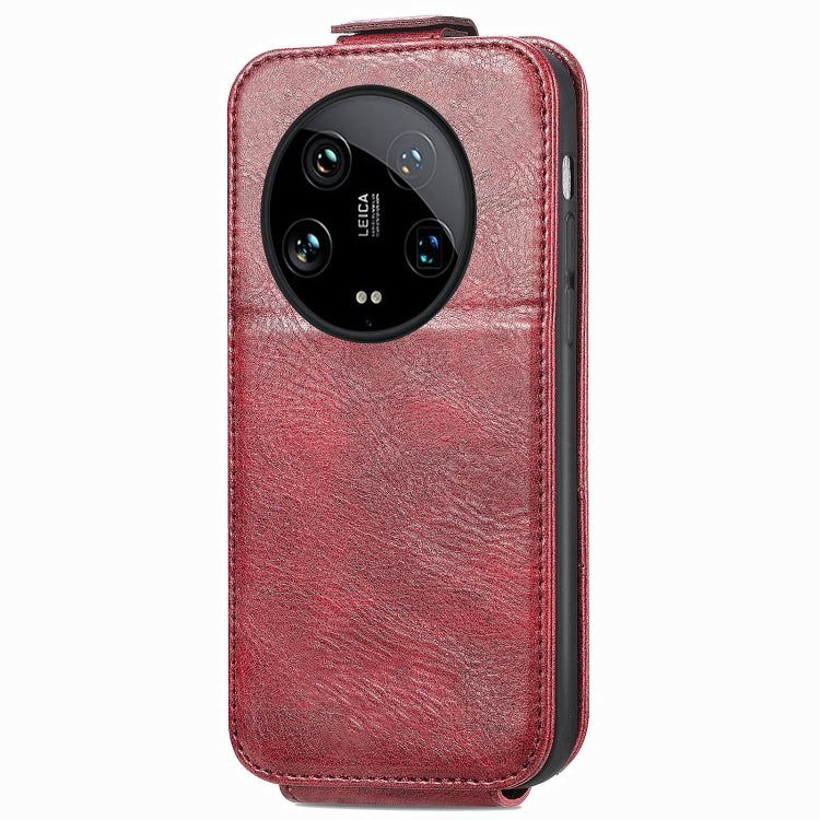 For Xiaomi 14 Ultra Zipper Wallet Vertical Flip Leather Phone Case(Red) - 14 Ultra Cases by PMC Jewellery | Online Shopping South Africa | PMC Jewellery | Buy Now Pay Later Mobicred