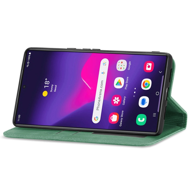 For Samsung Galaxy S25 Ultra 5G Retro Skin Feel Magnetic Leather Phone Case(Green) - Galaxy S25 Ultra 5G Cases by PMC Jewellery | Online Shopping South Africa | PMC Jewellery | Buy Now Pay Later Mobicred