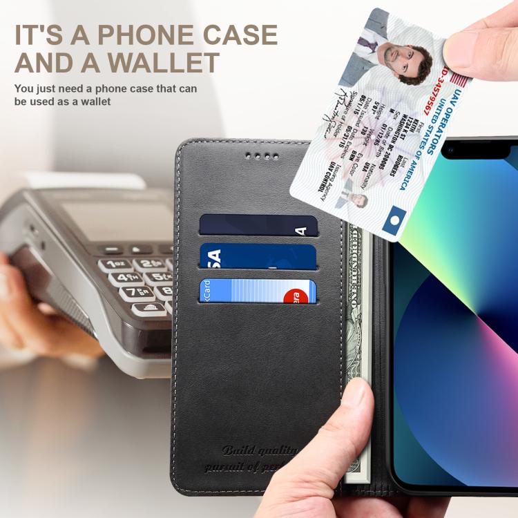 For Samsung Galaxy S25 Ultra 5G Suteni Calf Texture Horizontal Flip Leather Phone Case(Black) - Galaxy S25 Ultra 5G Cases by Suteni | Online Shopping South Africa | PMC TechLife | Buy Now Pay Later Mobicred