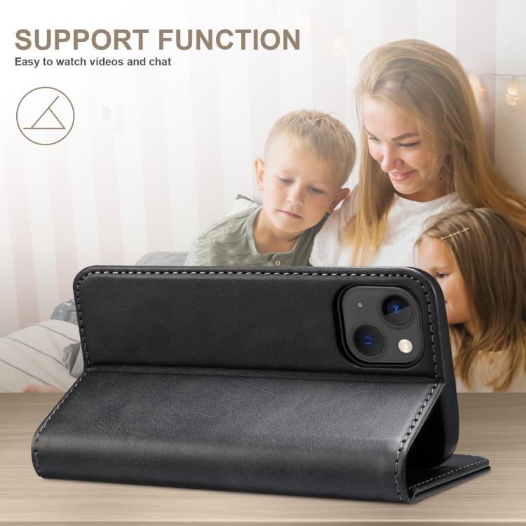 For Samsung Galaxy S25+ 5G Suteni Calf Texture Horizontal Flip Leather Phone Case(Black) - Galaxy S25+ 5G Cases by Suteni | Online Shopping South Africa | PMC TechLife | Buy Now Pay Later Mobicred