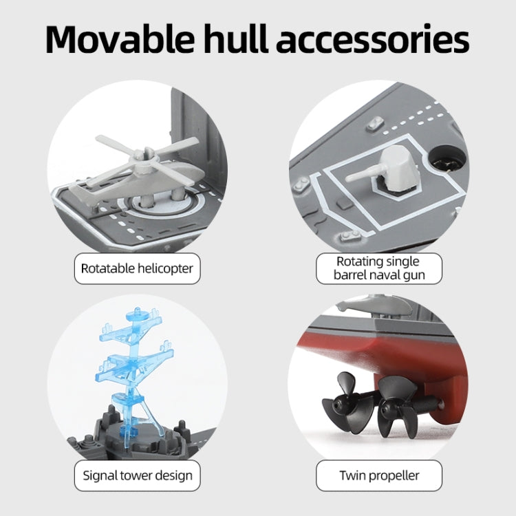 MoFun 803 2.4G Remote Control Warship Simulation Ship(803D) - free shipping - PMC TechLife - Order now!