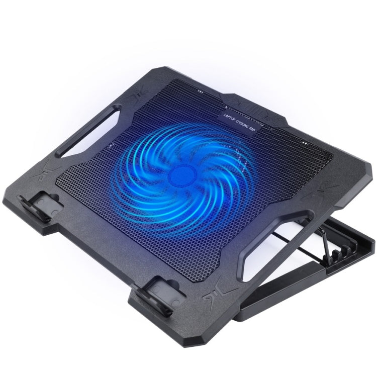 S100 One Fan Adjustable Height Dual USB Ports Laptop Cooling Pad - Cooling Pads by PMC Jewellery | Online Shopping South Africa | PMC Jewellery | Buy Now Pay Later Mobicred