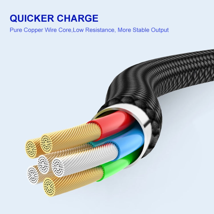 ENKAY Hat-Prince PD 20W Type-C to 8 Pin Dual Elbow Fast Charging Data Cable, Length:2m(Black) - 2 in 1 Cable by ENKAY | Online Shopping South Africa | PMC Jewellery | Buy Now Pay Later Mobicred