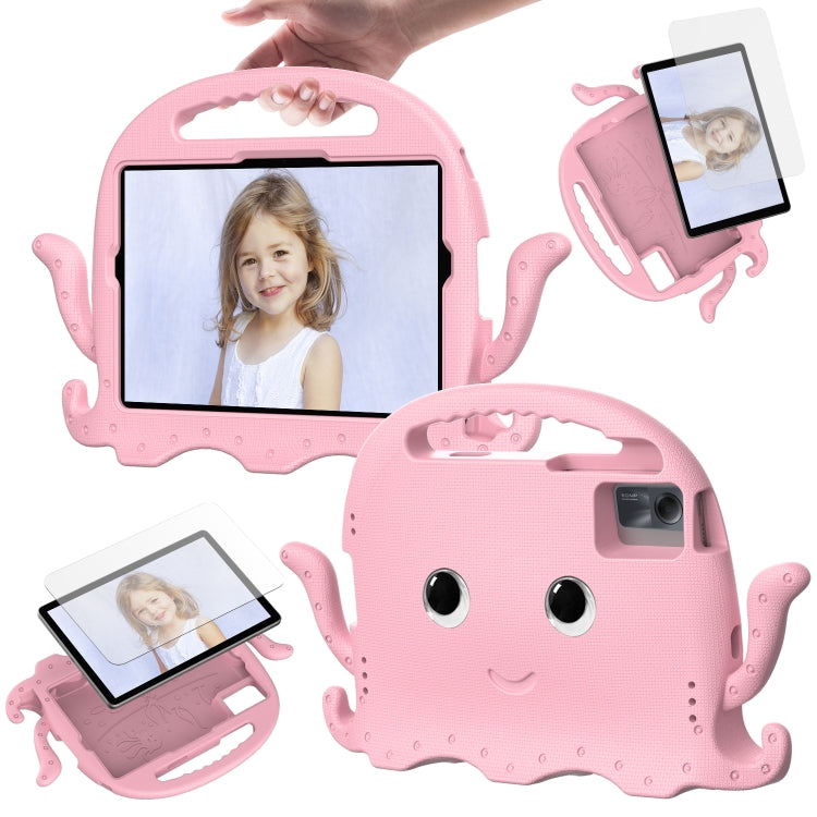 For Lenovo Tab M11 /Xiaoxin Pad 11 2024 Octopus Style EVA Hybrid PC Shockproof Tablet Case with Strap(Pink) - Lenovo by PMC Jewellery | Online Shopping South Africa | PMC Jewellery | Buy Now Pay Later Mobicred