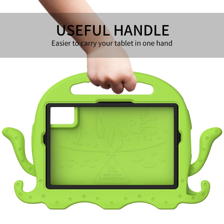 For Lenovo Tab M11 /Xiaoxin Pad 11 2024 Octopus Style EVA Hybrid PC Shockproof Tablet Case with Strap(Grass Green) - Lenovo by PMC Jewellery | Online Shopping South Africa | PMC Jewellery | Buy Now Pay Later Mobicred