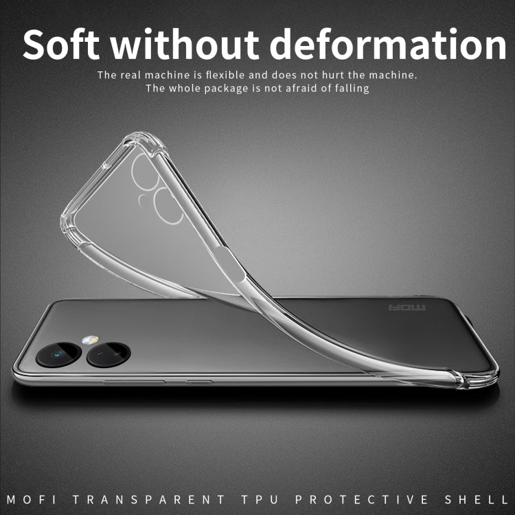 For OnePlus Nord CE 3 MOFI Ming Series Ultra-thin TPU Phone Case(Transparent) - OnePlus Cases by MOFI | Online Shopping South Africa | PMC Jewellery