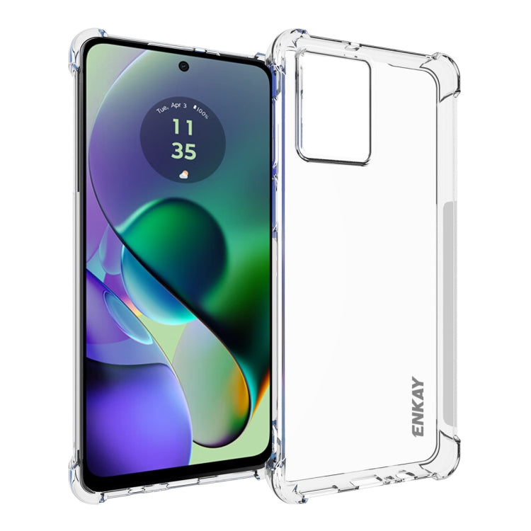 For Motorola Moto G54 5G ENKAY Hat-Prince Transparent TPU Shockproof Phone Case - Motorola Cases by ENKAY | Online Shopping South Africa | PMC TechLife | Buy Now Pay Later Mobicred