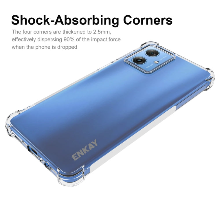 For Motorola Moto G54 5G ENKAY Hat-Prince Transparent TPU Shockproof Phone Case - Motorola Cases by ENKAY | Online Shopping South Africa | PMC TechLife | Buy Now Pay Later Mobicred