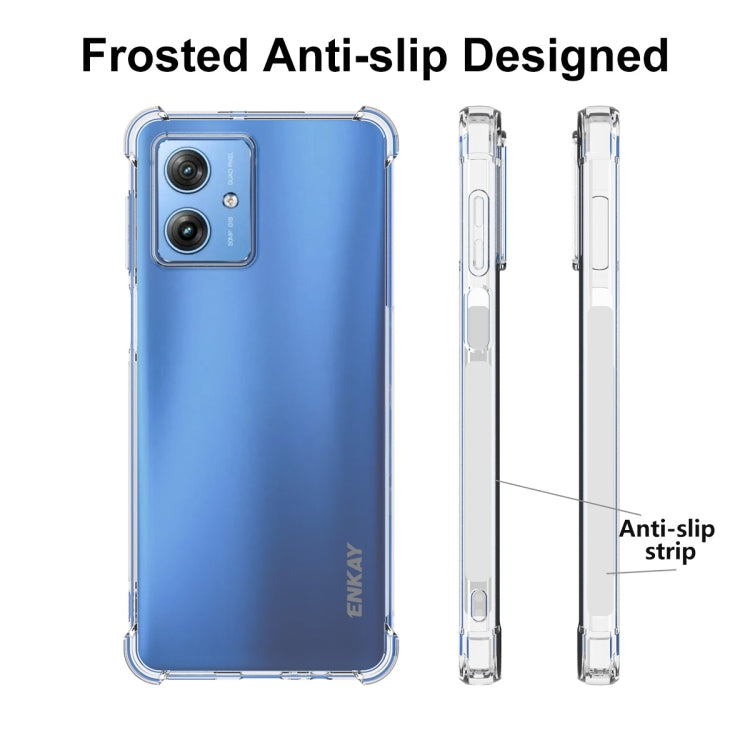 For Motorola Moto G54 5G ENKAY Hat-Prince Transparent TPU Shockproof Phone Case - Motorola Cases by ENKAY | Online Shopping South Africa | PMC TechLife | Buy Now Pay Later Mobicred
