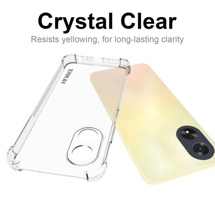 For OPPO A18 4G / A38 4G ENKAY Clear TPU Shockproof Anti-slip Phone Case - A18 Cases by ENKAY | Online Shopping South Africa | PMC Jewellery | Buy Now Pay Later Mobicred