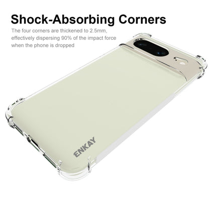 For Google Pixel 8 ENKAY Hat-Prince Transparent TPU Shockproof Phone Case - Google Cases by ENKAY | Online Shopping South Africa | PMC Jewellery