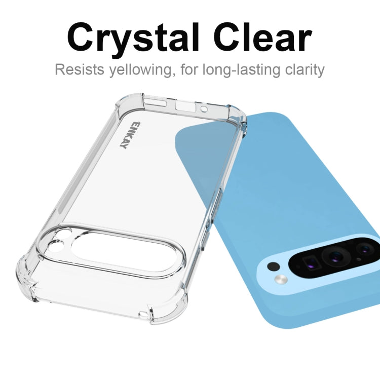For Google Pixel 9 ENKAY Hat-Prince Transparent TPU Shockproof Phone Case - Google Cases by ENKAY | Online Shopping South Africa | PMC TechLife | Buy Now Pay Later Mobicred