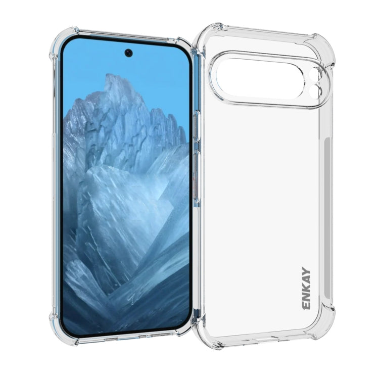 For Google Pixel 9 ENKAY Hat-Prince Transparent TPU Shockproof Phone Case - Google Cases by ENKAY | Online Shopping South Africa | PMC TechLife | Buy Now Pay Later Mobicred