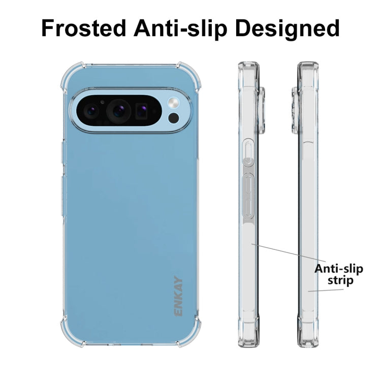 For Google Pixel 9 Pro ENKAY Hat-Prince Transparent TPU Shockproof Phone Case - Google Cases by ENKAY | Online Shopping South Africa | PMC Jewellery | Buy Now Pay Later Mobicred