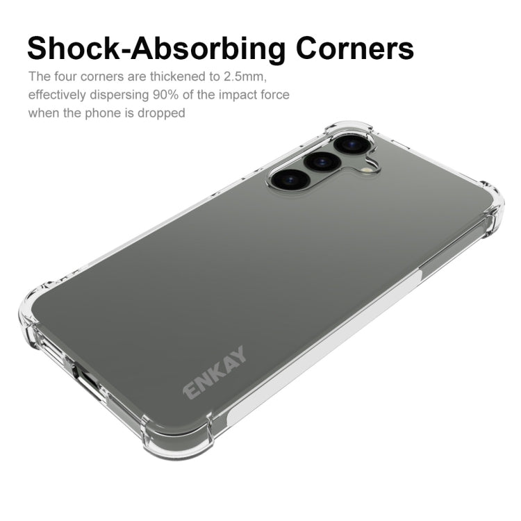 For Samsung Galaxy S24 5G ENKAY Hat-Prince Transparent TPU Shockproof Phone Case - free shipping - PMC Jewellery - Order now!