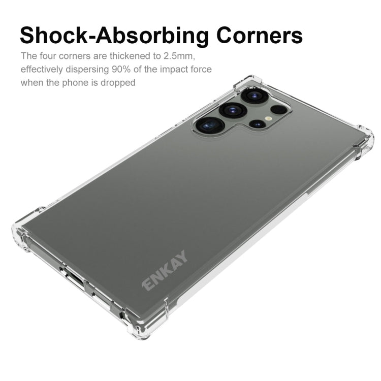 For Samsung Galaxy S24 Ultra 5G ENKAY Hat-Prince Transparent TPU Shockproof Phone Case - free shipping - PMC Jewellery - Order now!