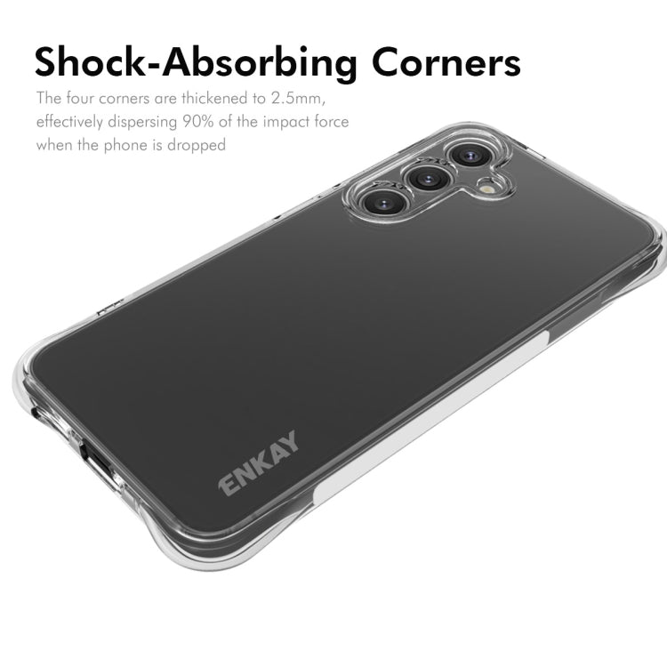 For Samsung Galaxy S25+ 5G ENKAY Clear TPU Shockproof Anti-slip Phone Case - Galaxy S25+ 5G Cases by ENKAY | Online Shopping South Africa | PMC Jewellery | Buy Now Pay Later Mobicred