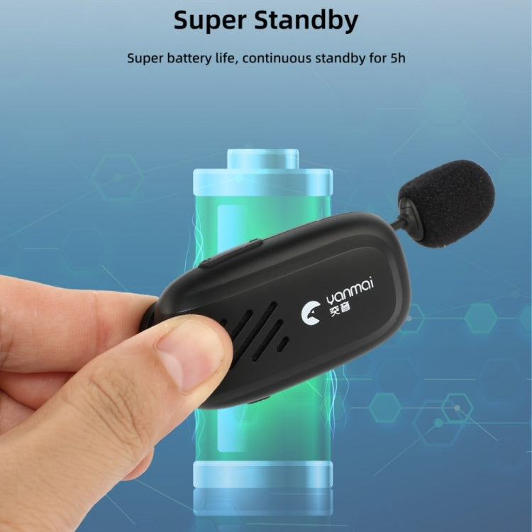 Yanmai K2 Portable Mini Wireless Bluetooth Lapel Microphone(Blue) - Microphone by Yanmai | Online Shopping South Africa | PMC TechLife | Buy Now Pay Later Mobicred