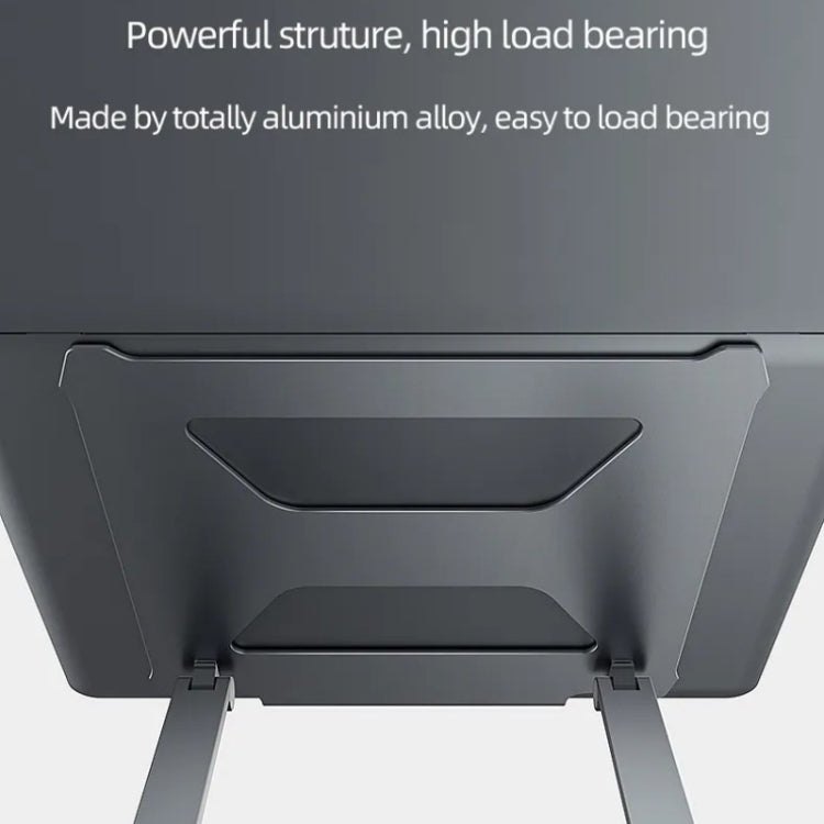 Boneruy P18 Ergonomic Desk Aluminum Holder for 14-17.3 Inch Laptops(Silver) - Laptop Stand by PMC Jewellery | Online Shopping South Africa | PMC Jewellery | Buy Now Pay Later Mobicred