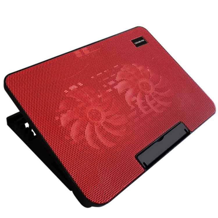 N99 USB Dual Fan Hollow Carved Design Heat Dissipation Laptop Cooling Pad(Red) - Cooling Pads by PMC Jewellery | Online Shopping South Africa | PMC Jewellery | Buy Now Pay Later Mobicred
