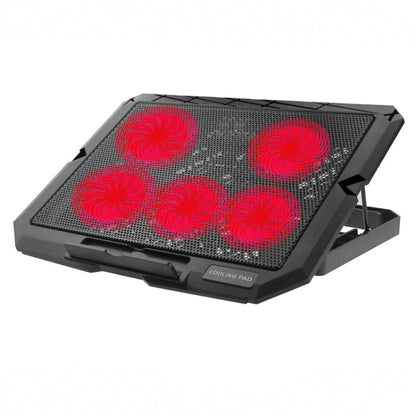 X5 Game Work Mute 5-Fan 7-Gear Adjustable Height Laptop Cooling Stand(Red) - Cooling Pads by PMC Jewellery | Online Shopping South Africa | PMC Jewellery | Buy Now Pay Later Mobicred