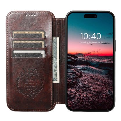 For iPhone 13 Pro Suteni J05 Leather Magnetic Magsafe Phone Case(Brown) - iPhone 13 Pro Cases by Suteni | Online Shopping South Africa | PMC Jewellery | Buy Now Pay Later Mobicred