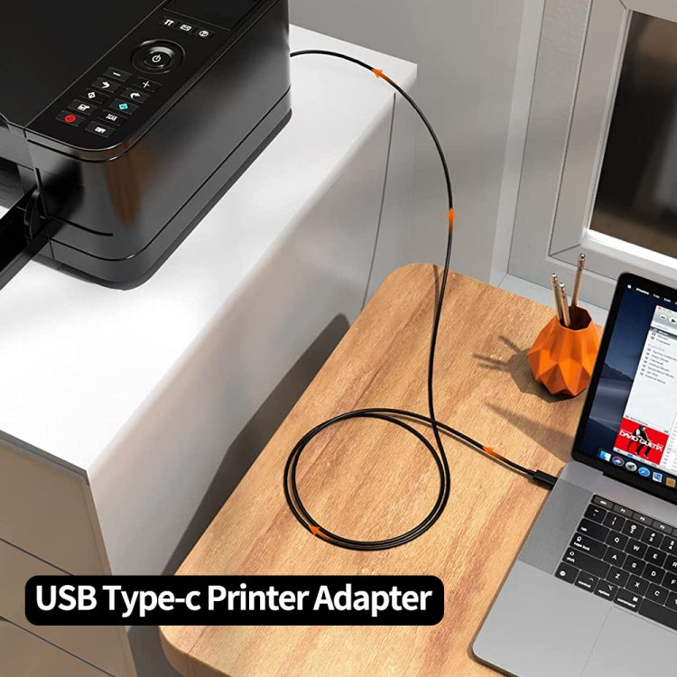 2pcs JUNSUNMAY USB Type-C Female to Male USB 2.0 Type-B Adapter Converter Connector for Printers Scanner Electric Piano - Cable & Adapters by JUNSUNMAY | Online Shopping South Africa | PMC TechLife