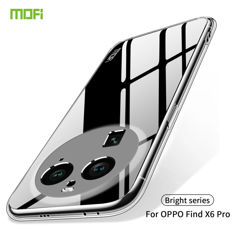 For OPPO Find X6 Pro MOFI Ming Series Ultra-thin TPU Phone Case(Transparent) - OPPO Cases by MOFI | Online Shopping South Africa | PMC Jewellery