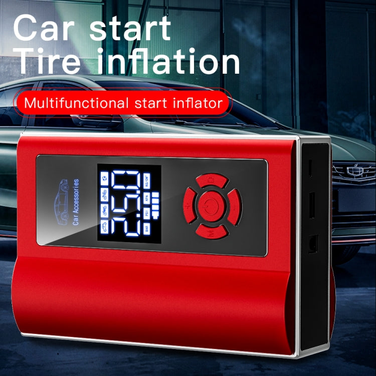 Ai8 Portable Multifunctional LCD Screen Emergency Power Supply 12V Car Start Air Pump(Black) - Inflatable Pump by PMC TechLife | Online Shopping South Africa | PMC TechLife