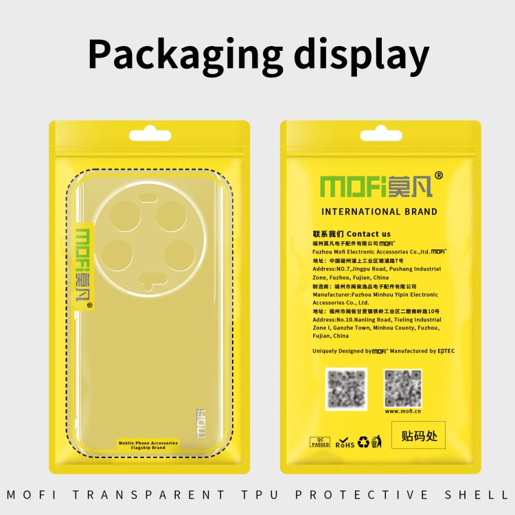 For Honor X50i MOFI Ming Series Transparent Ultra-thin TPU Phone Case - Honor Cases by MOFI | Online Shopping South Africa | PMC TechLife | Buy Now Pay Later Mobicred