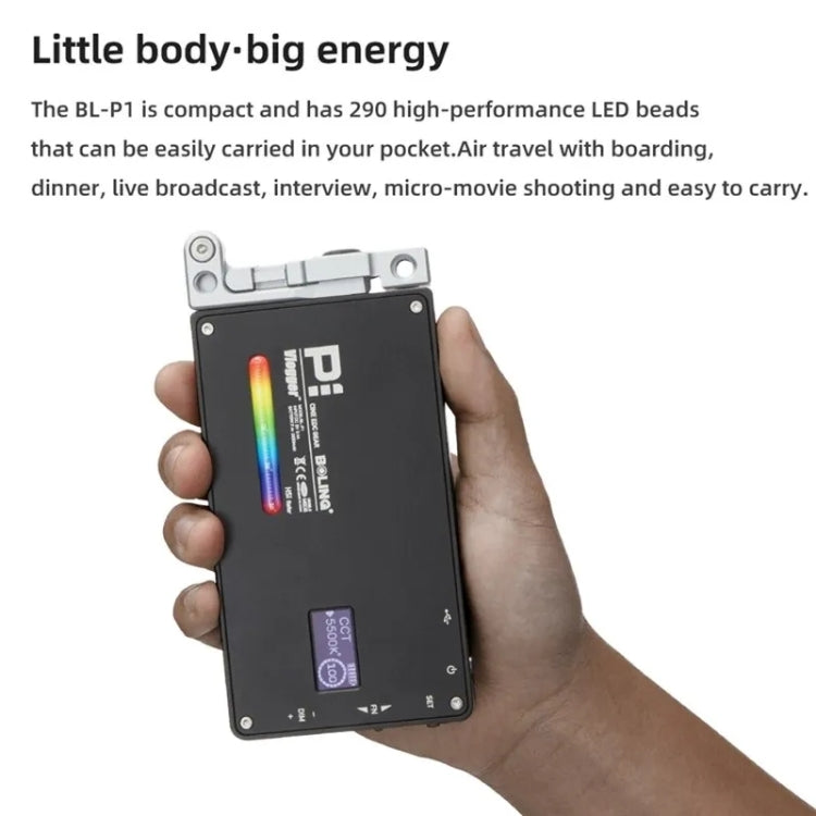 BL-P1 Portable RGB Pocket Fill Light Full Color 2500-8500K Photography Camera Light -  by PMC TechLife | Online Shopping South Africa | PMC TechLife | Buy Now Pay Later Mobicred