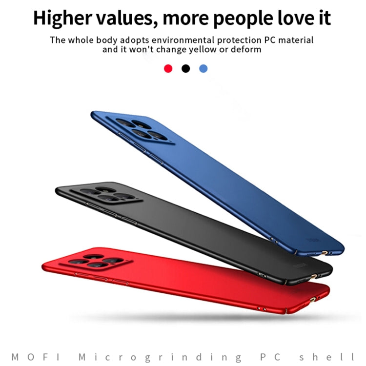 For?Xiaomi 14 MOFI Micro-Frosted PC Ultra-thin Hard Phone Case(Blue) - 14 Cases by MOFI | Online Shopping South Africa | PMC Jewellery