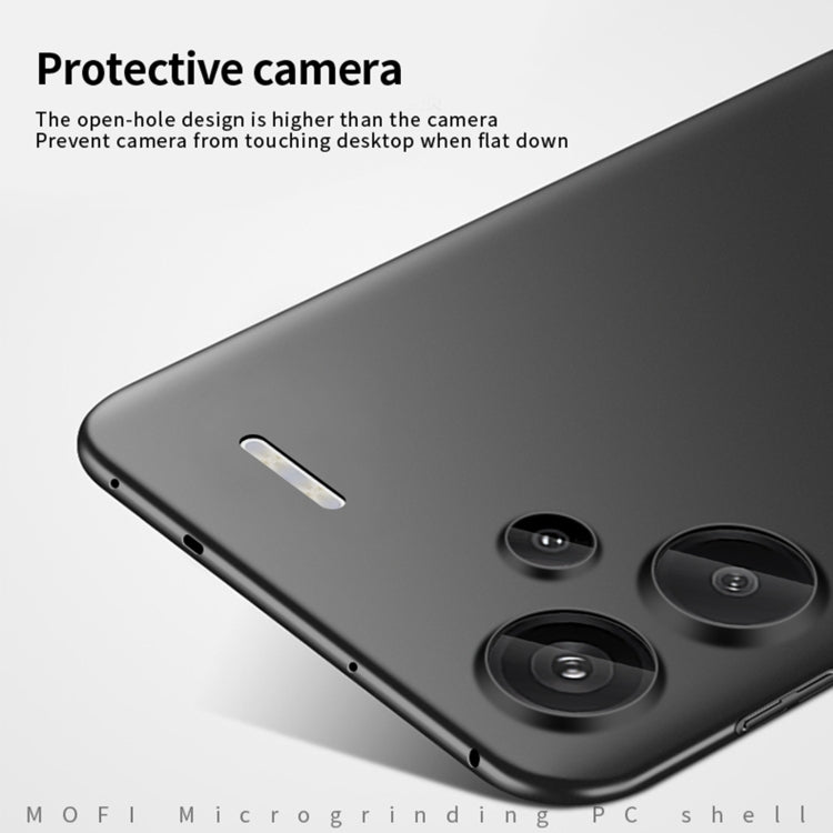 For Redmi Note 13 Pro+ MOFI Micro-Frosted PC Ultra-thin Hard Phone Case(Black) - Note 13 Pro+ Cases by MOFI | Online Shopping South Africa | PMC Jewellery